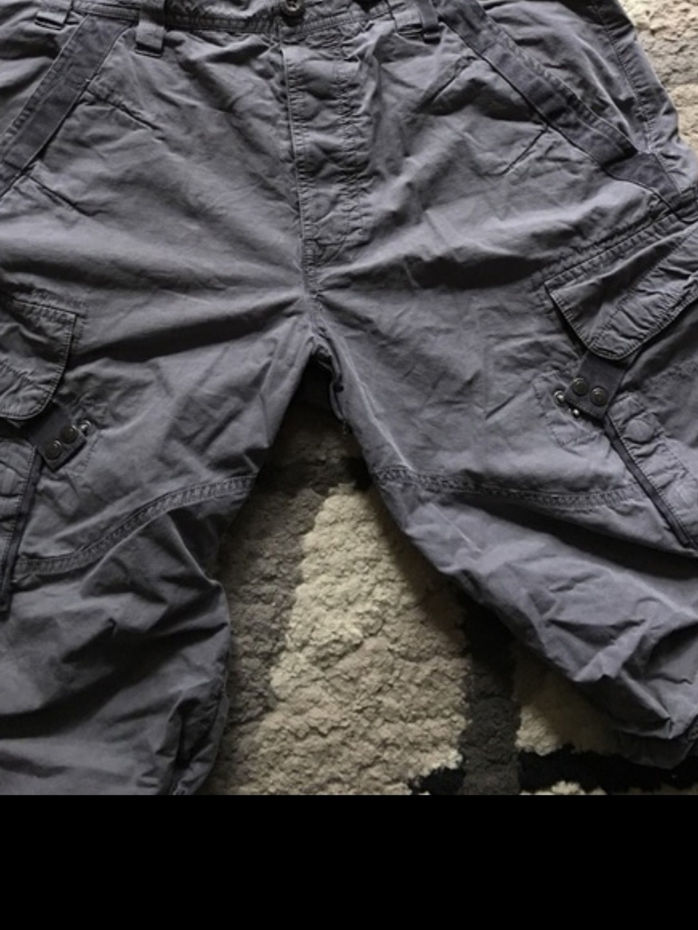 Armani Exchange Casual Cargo Pants in Slate Gray